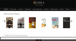 Desktop Screenshot of edicionesaltera.com