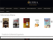 Tablet Screenshot of edicionesaltera.com